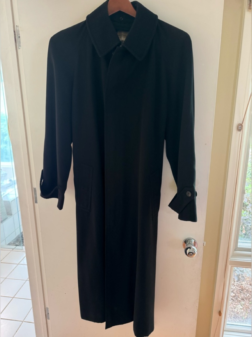 Classic Black Long Overcoat